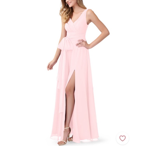 COPY - Azazie Bianca. Blushing Pink. A6 - Picture 3 of 8